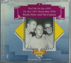 Buddy Holly - That&#39;ll Be The Day / Oh, Boy! / Maybe Baby 1989 Eu 3&quot; Cd W/ADAPTOR - £19.98 GBP