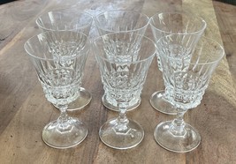 6-Vintage French Cristal D’Arques Durand White Wine Louvre Glasses. Crys... - $556.92 MXN