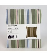 IKEA LINGONOXBAR 20 x 20&quot; Cushion Cover Green Striped New - £7.70 GBP