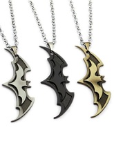 Dark Knight Batman Jewelry Necklace - Silver/Black/Copper - W/Black Velv... - £11.99 GBP