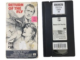 Return of the Fly Vincent Price 1959 Horror Film Vintage 1987 VHS Tape - £6.80 GBP