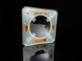 Heavy Thick Glass Cigar Ashtray Measures 7.75" square by 1.5" H