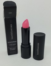 New in Box bareMinerals Statement Luxe Shine Lipstick in BIBA (Pink) Ful... - $202.39 MXN