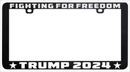 Fighting For Freedom Trump 2024 Ultra Maga Can Personalize License Plate Frame - £5.52 GBP+