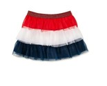 &quot;Celebrate&quot; Patriotic ~ Tiered Tutu w/Undershorts ~ Size 2T ~ Red ~ Whit... - $14.96