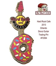 Hard Rock Cafe 2013 Orlando Donut Guitar  Trading Pin 72364 - £11.71 GBP