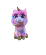 TY TySilk 9&quot; Medium Fantasia the Unicorn Beanie Boos Plush Stuffed Anima... - £11.72 GBP