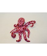 Wildlife Artists 8" Red & Pink Octopus Plush Long Stuffed Animal Toy Realistic - £7.07 GBP