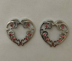 Sexy Non-Piercing Silver Pink Heart Round Nipple Ring Shield Clip On - £11.11 GBP