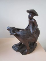 Chinese Carved Figurine Of Child Water Buffalo Original - £98.90 GBP