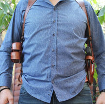 Fits Taurus 856 38 Spl Revolver 6-Shot 2”BBL Leather Shoulder Holster #1523# RH image 4