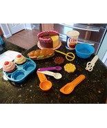 VTG FISHER PRICE Play Food Cupcake Cake Wisks Spoons Baking Fun 2151 215... - £70.84 GBP