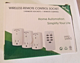 BN-LINK Wireless Remote Control 3 Outlet Sockets 1 Remote for Lights Lamps - $15.95