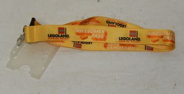 Legoland Florida Resort Awsomer Pass Souvenir Lanyard Red Orange collect... - $14.80