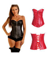 1 Pc Women Synthetic Leather Corset Waist Train Corset Burlesque Costume... - $862.35 MXN