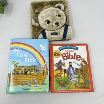 Tiny Bear&#39;s Bible Board Book Plush Cover My First Bible Toddlers Bible L... - $223.50 MXN