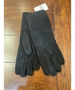 Bloomingdales Leather Gloves Made in Italy Size 8 Wool Lining - £76.29 GBP