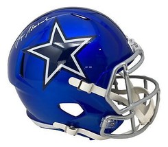 Roger Staubach Firmado Dallas Cowboys Tamaño Real Flash Réplica Velocidad Casco - £348.91 GBP