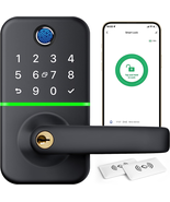 Keypad Smart Door Lock with Handle: Kucacci Keyless Entry Door Lock - Di... - £93.98 GBP