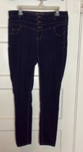 Blue Spice Women&#39;s Dark Blue Jeans Size 14 Buttonfly - $24.10