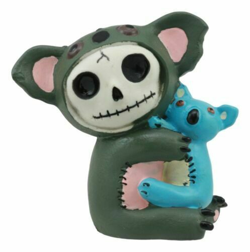 Furrybones Hugs Adorable Koala Bear With Blue Doll Skeleton Figurine 2.7... - $14.99