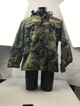 Military M-65 Field Jacket Woodland Camouflage Size Medium Short KG - £58.48 GBP