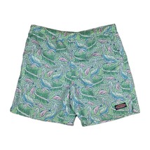 Vineyard Vines Swim Trunks Mens M Blue Pink Bathing Suit Flamingo Tropic... - $27.71