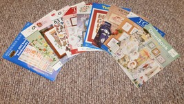 Lot 10 Jeanette Crews Designs Cross Stitch Book Booklet Leaflet Patterns - $27.71