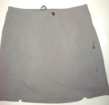 Womens New 8 NWT Columbia Gray Skort Skirt Shorts Zip Pockets UPF 50 Just Right - £68.11 GBP