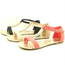 Women&#39;s Flat T-strap Sandals, Thongs, Shoes  5.5-10US/36-41EU/3.5-8AU - £5.78 GBP