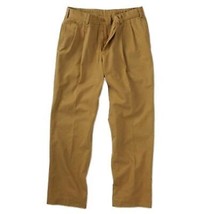 NWT Mens Size 32 Bills Khakis M2P Dark Khaki Pleat Front Chino Pants - £49.98 GBP