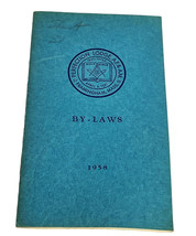 1958 By-Laws Perfection Lodge Framingham Mass Freemason Grand Lodge Booklet - £15.10 GBP