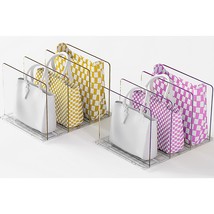 Purse Organizer For Closet 2-Pack, Adustable Extra Tall Purse Dividers F... - £44.05 GBP