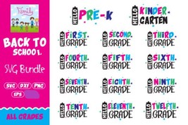 Back to School SVG Bundle, shirt designs - $47.59 MXN+