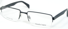 Claudio Lopez CLA8869 2 Matt Black Eyeglasses Glasses Metal Frame 57-19-145mm - £51.02 GBP