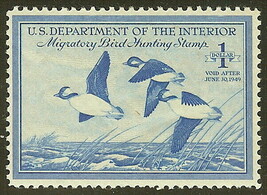 RW15 - $1 Duck Stamp F-VF &quot;Buffleheads&quot; Mint NH Cat $60 - $27.99