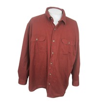 RedHead mens shirt jacket vintage rust  lined sz 3XL 31&quot; pit to pit cotton heavy - £27.24 GBP