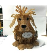 Beadworx glass bead art work Violet sheepish sheepdog 13” retired - $74.99