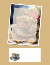Teacup Blue  - Stationery Set - Lined Writing Paper and Envelopes - £17.27 GBP