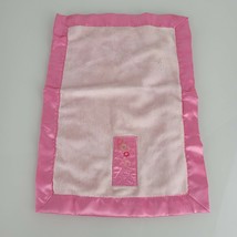 Disney Winnie the Pooh Pink Satin Soft Security Blanket Lovey Patch 13" x 9.5" - $49.49