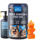 Fish Oil for Dogs and Cats - Skin and Coat Support Omega 3 6 9 Fatty Aci... - $16.82