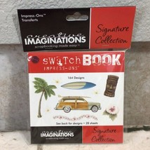 Creative Imaginations Retro Tropical Swatch Book Impress Rub On Adhesive... - $9.89