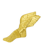 Simba 1.43 in. Chenille Winged Track Foot Lapel Pin Bright Gold - $43.93 CAD
