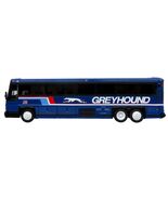 2001 MCI D4000 Coach Bus "Greyhound"  Blue with Stripes - $59.40