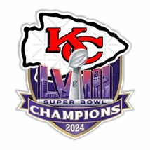 Kansas City Chiefs 2024 Champions Super Bowl 58 Precision Cut Decal - $3.45+