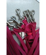 HAMILTON 3/8&quot; X 6&#39; LEASH, LOT OF 12, BERRY RED - $26.95