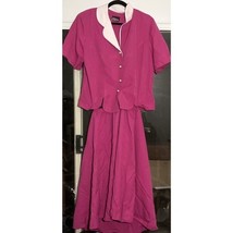 Whirlaway Frocks Suit Set, Pink Pearl Sz Large, Vintage Skirt Suit, Retr... - $20.32 CAD