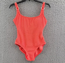 Michael Michael Kors Underwire Orange One Piece Swimsuit Size 14 Sangria Pull On - £42.20 GBP