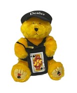 Caesars Palace Blackjack Dealer Teddy Bear 2002 Vintage Plush 13” - $15.99