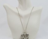 Unbranded Women Silver Plated Elephant Pendant With Chain Necklace 14 in... - $8.41
